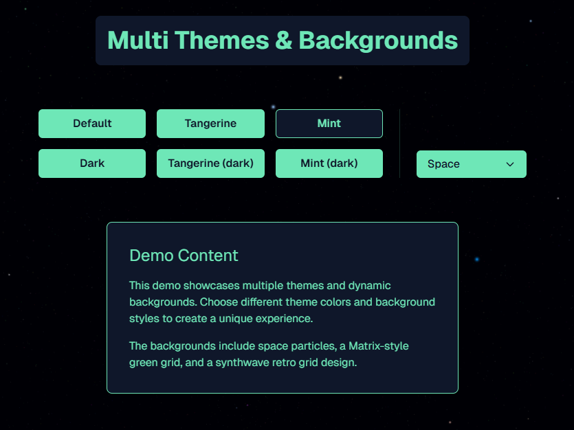Themes and Backgrounds